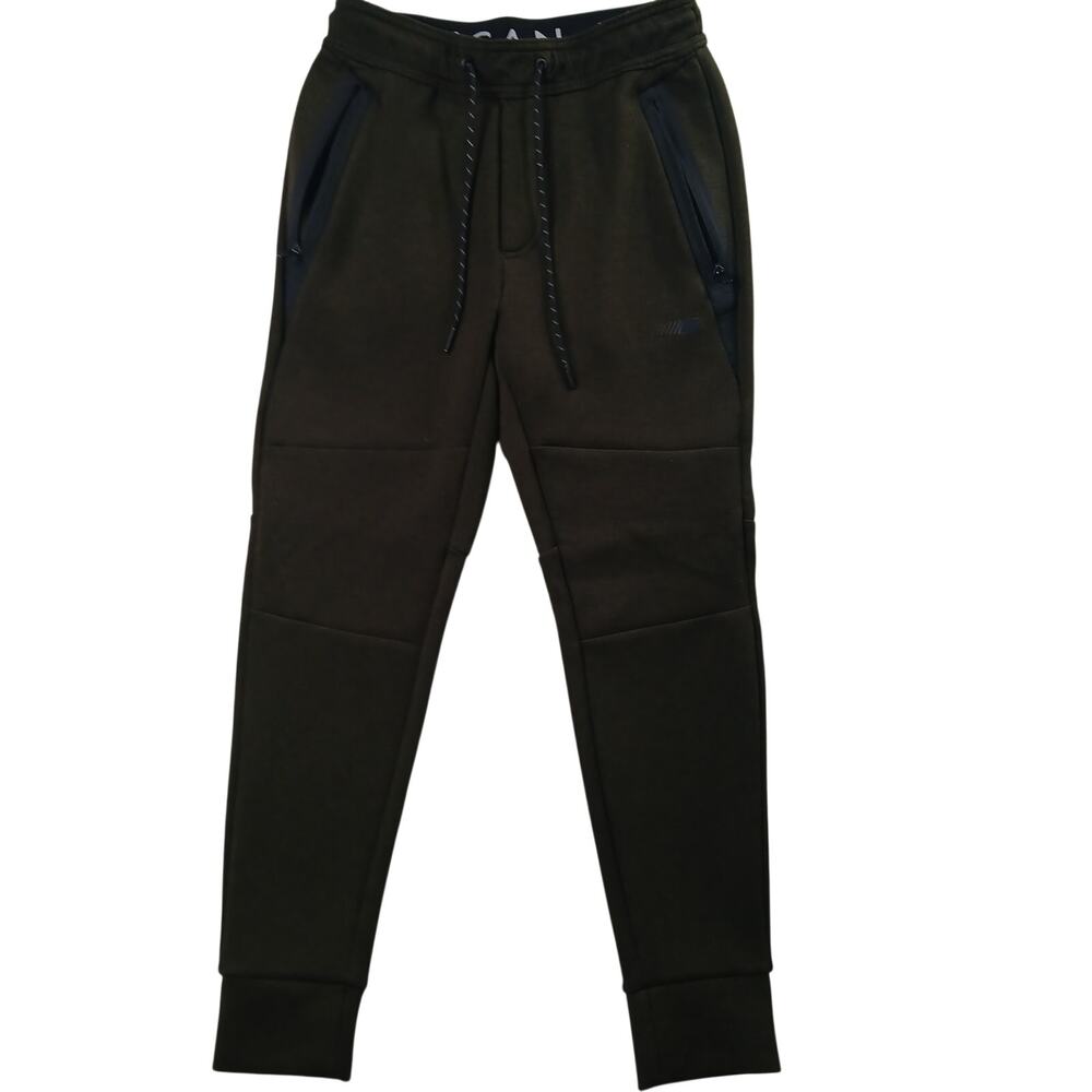 American Eagle Olive Green Jogger Sweatpants Zip Pockets Mens XS
